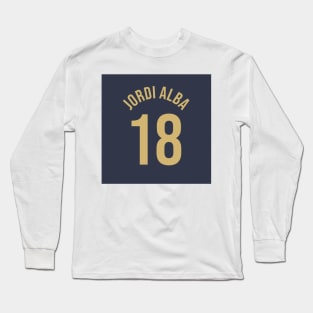 Jordi Alba 18 Home Kit - 22/23 Season Long Sleeve T-Shirt